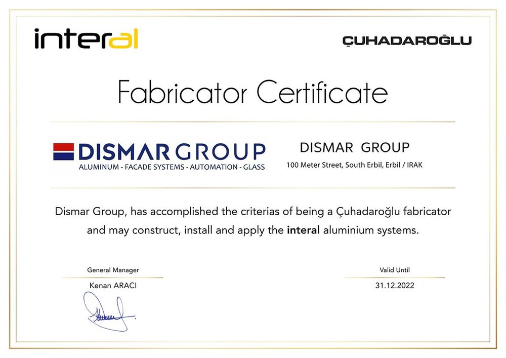 Çuhadaroğlu · Interal Fabricator