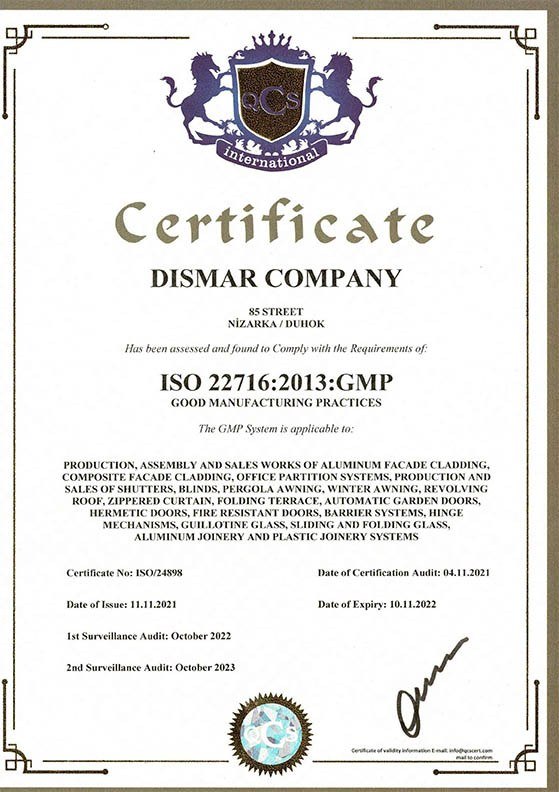 ISO 22716:2013 GMP